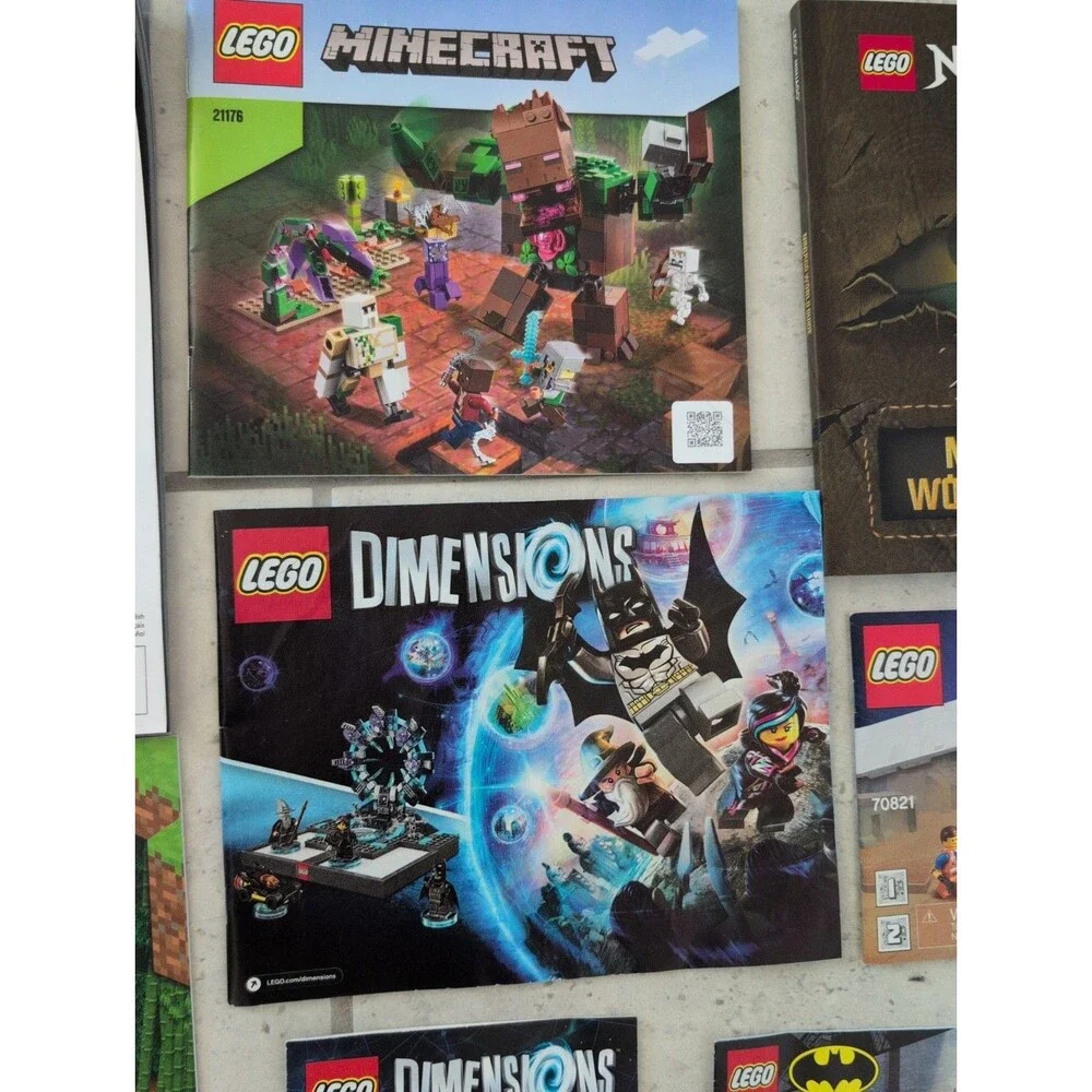 Lego Fortnite, Minecraft, Dimensions, Lego Movie INSTRUCTIONS ONLY Ninjago BOOK